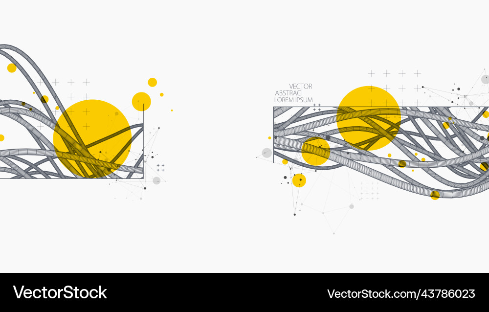 Abstract background with a wireframe dynamic Abstract background with a wireframe dynamic vector image