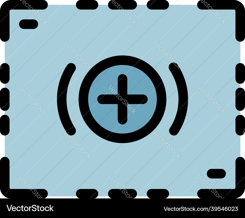 Camera record frame icon color outline Camera record frame icon color outline vector image