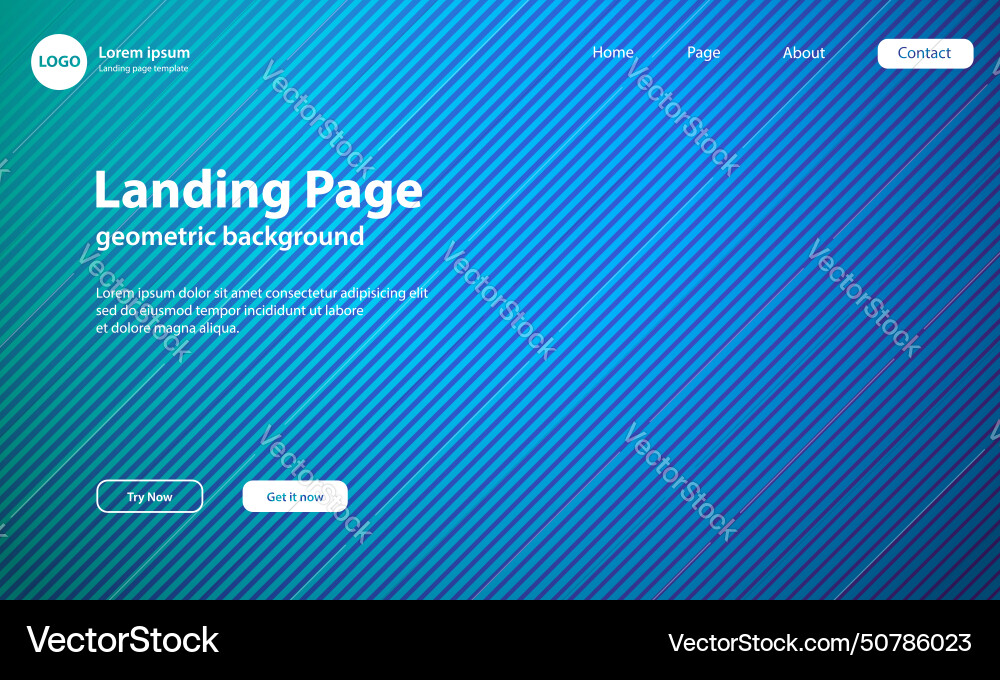 Geometric background with dynamic shapes vector image