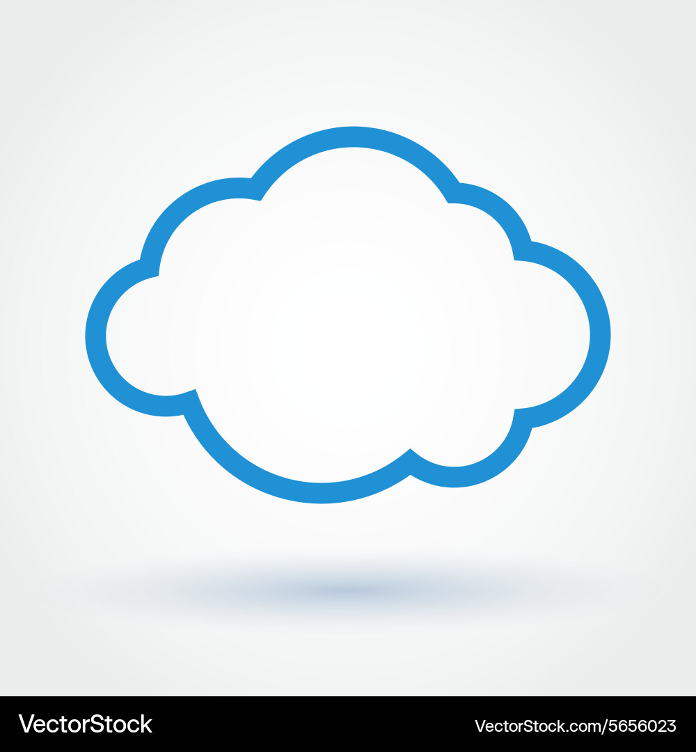 Paper cloud vector image