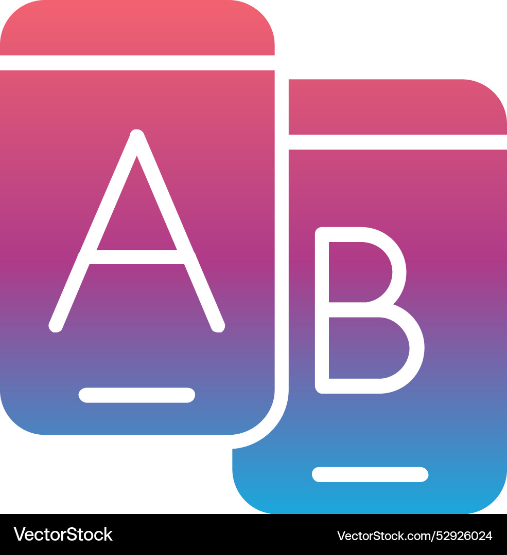 Ab testing icon design vector image
