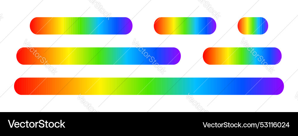 Set von bunten Tasten mit Lichtspektrum-Print Set von bunten Tasten mit Lichtspektrum-Print vektorbild