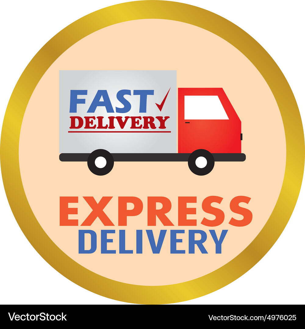 Abstract delivery object on a white background Vector Image