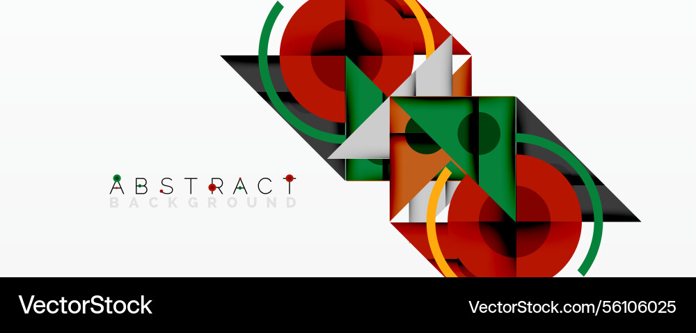Abstract geometric composition with overlapping Abstract geometric composition with overlapping vector image