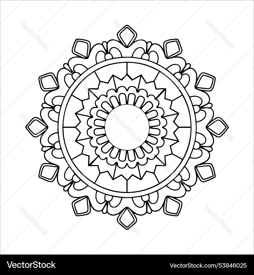 Mandala abstract pattern design Vector Image