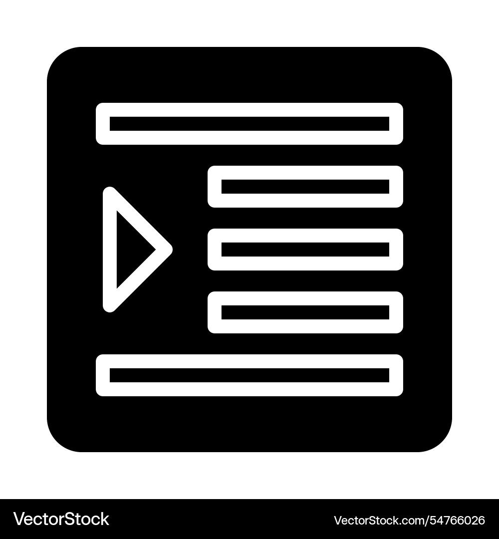 Indentation icon for text formatting concept vector image