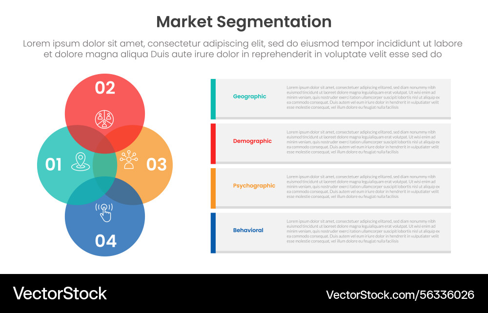 Market segmentation framework analysis Market segmentation framework analysis vector image