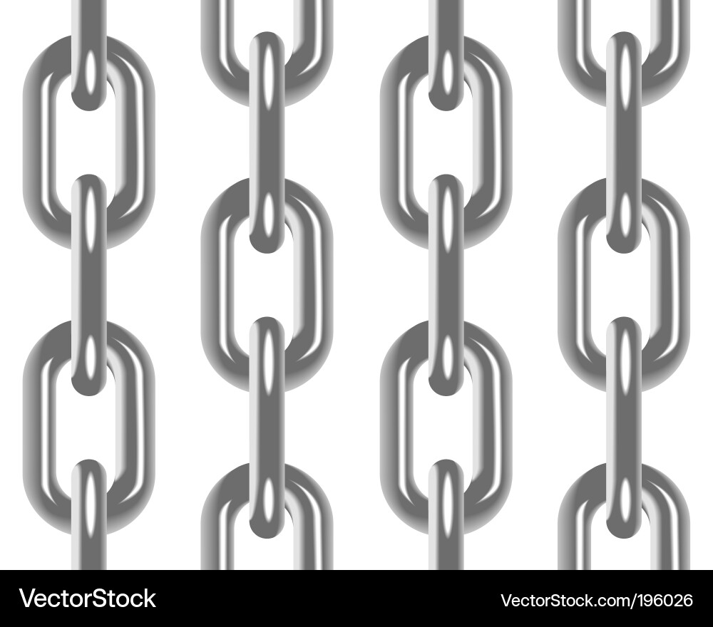 Metallic Chain Pattern vector image