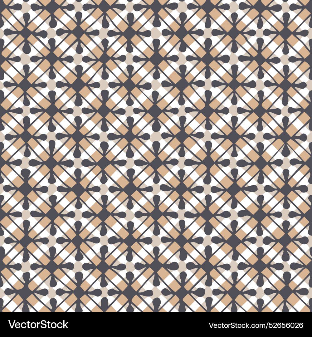 Seamless pattern with oriental decor vector image