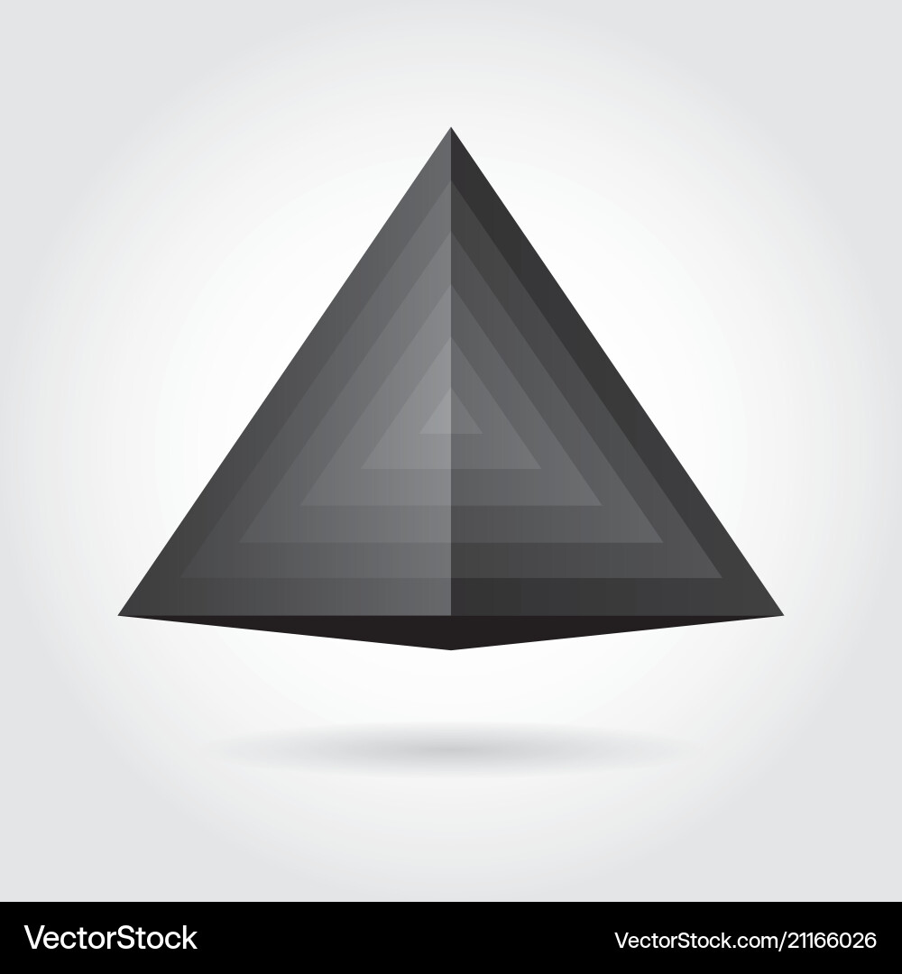 Smooth color gradient triangle icon logo Smooth color gradient triangle icon logo vector image