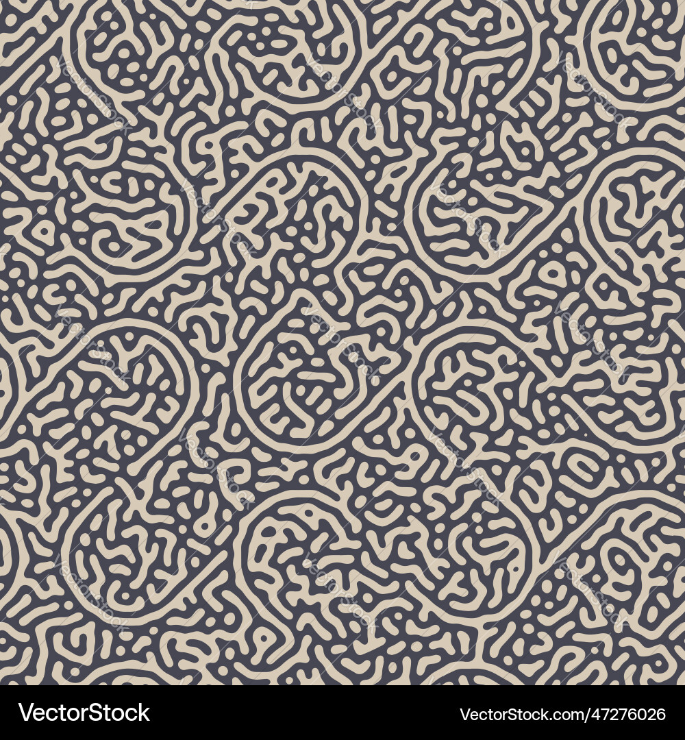 Tangled lines ornament seamless pattern Tangled lines ornament seamless pattern vector image