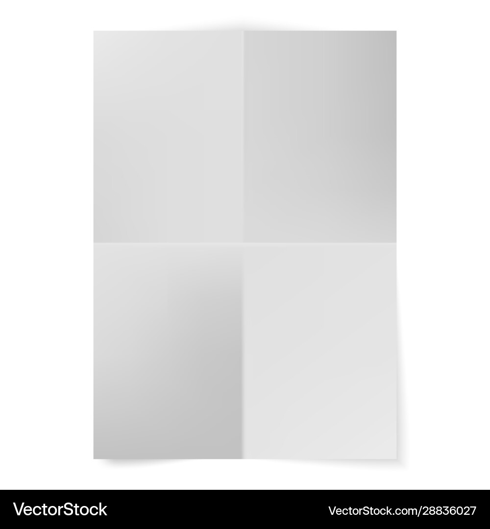 A4 format paper with shadows blank four A4 format paper with shadows blank four vector image