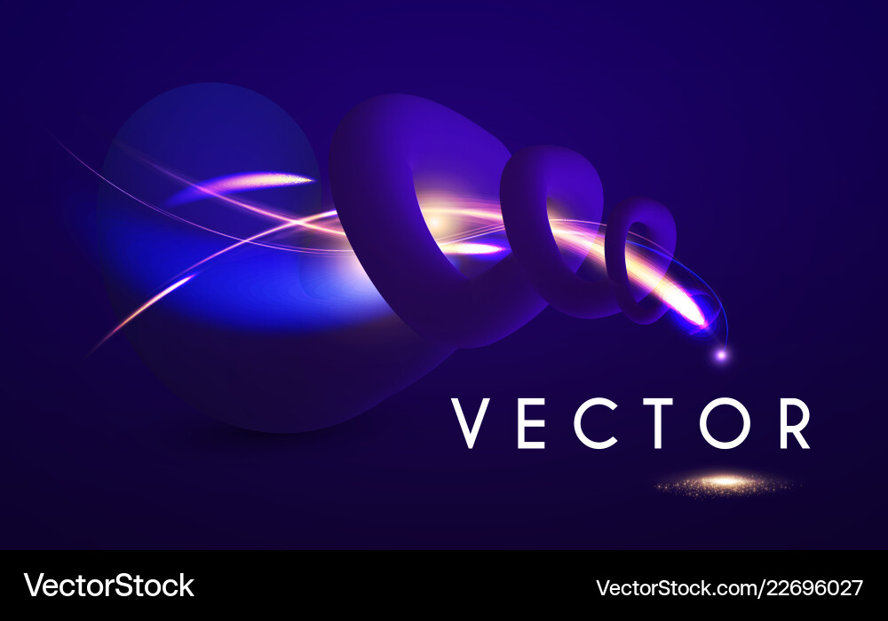 Abstract background with 3d elements and gold Abstract background with 3d elements and gold vector image