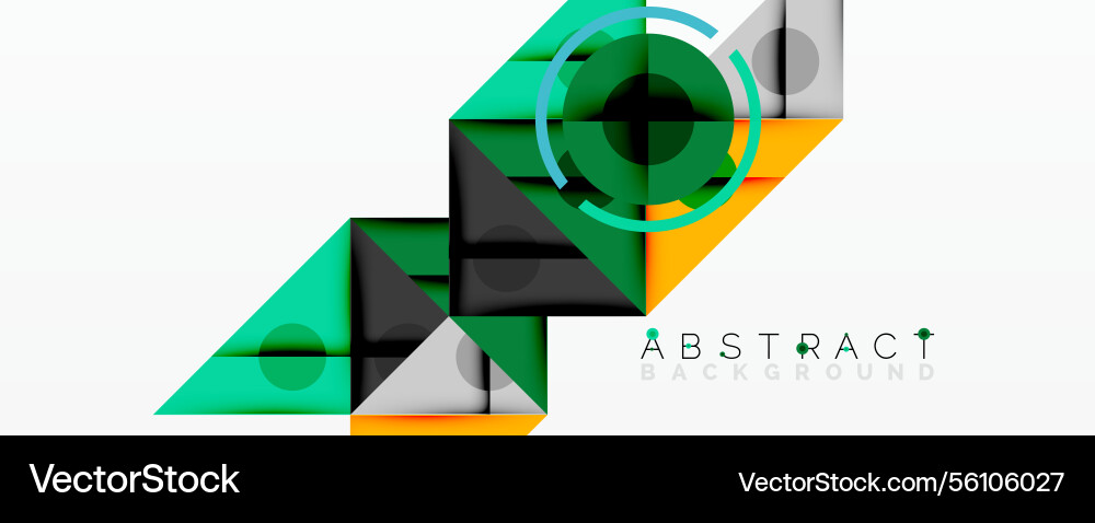 Abstract geometric composition with intersecting Abstract geometric composition with intersecting vector image