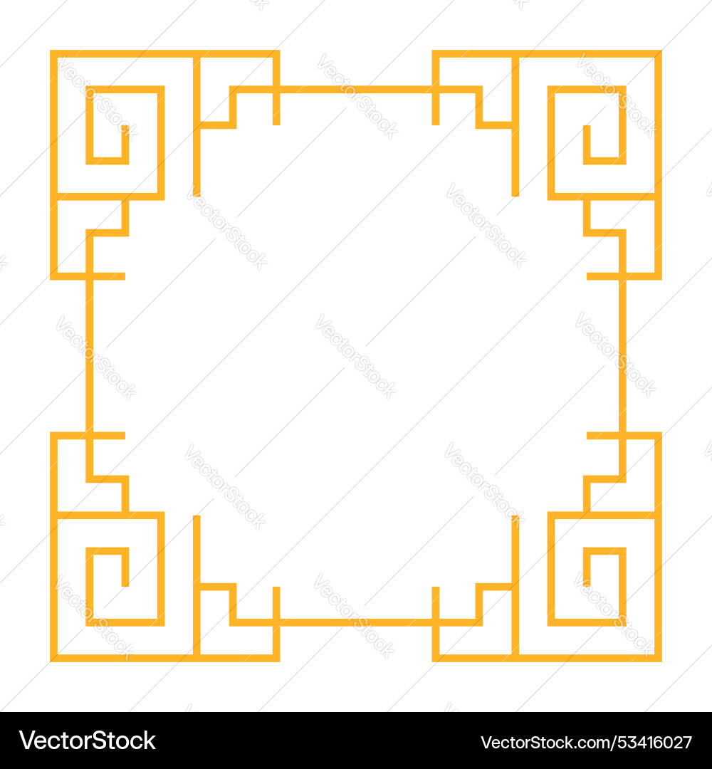 Chinese frame design element collection Chinese frame design element collection Vector Image