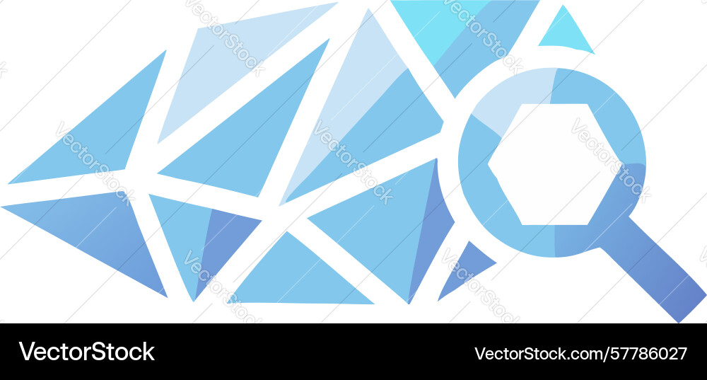 Chrome metallic search bar icon design generative vector image