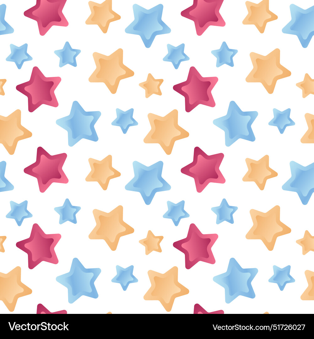 Create colorful star patterns for dynamic designs Vector Image