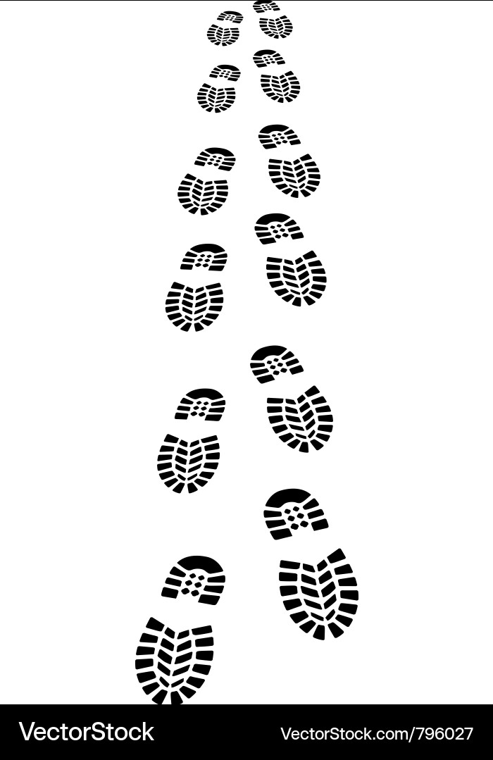 Footprint Patterns Vector Image