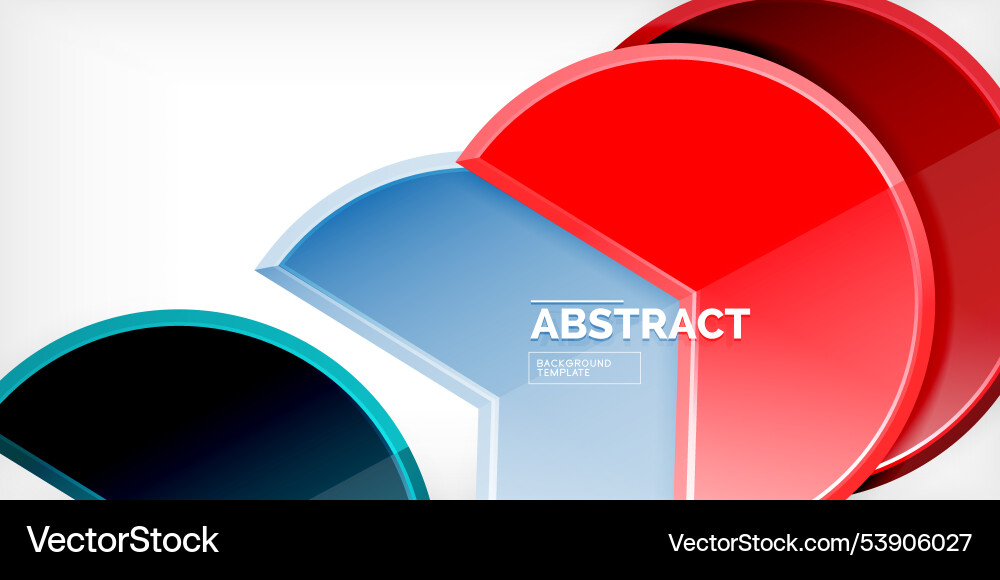 Trendy round shapes with triangular angle design Vector Image