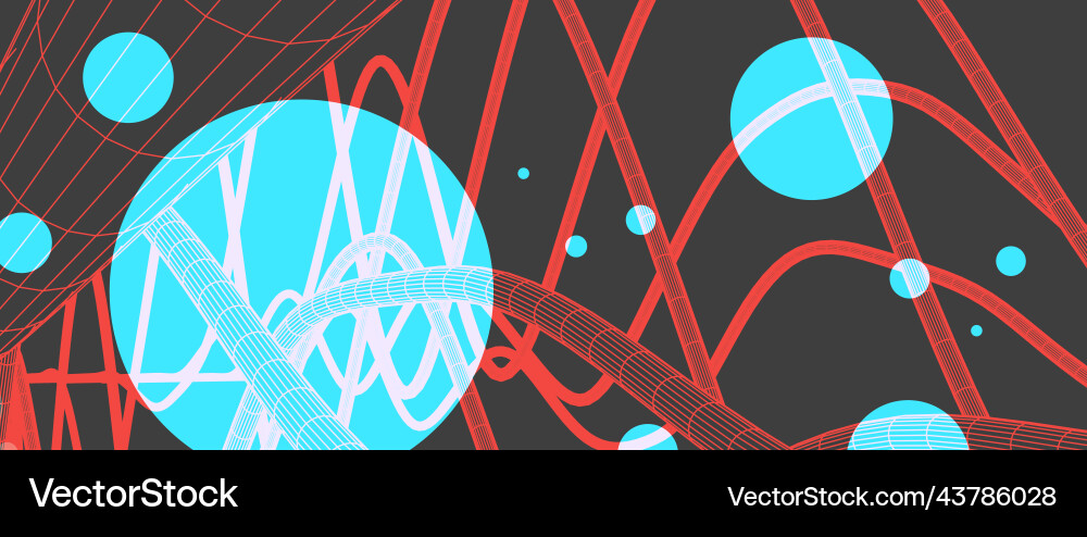 Abstract background with a wireframe dynamic Abstract background with a wireframe dynamic vector image