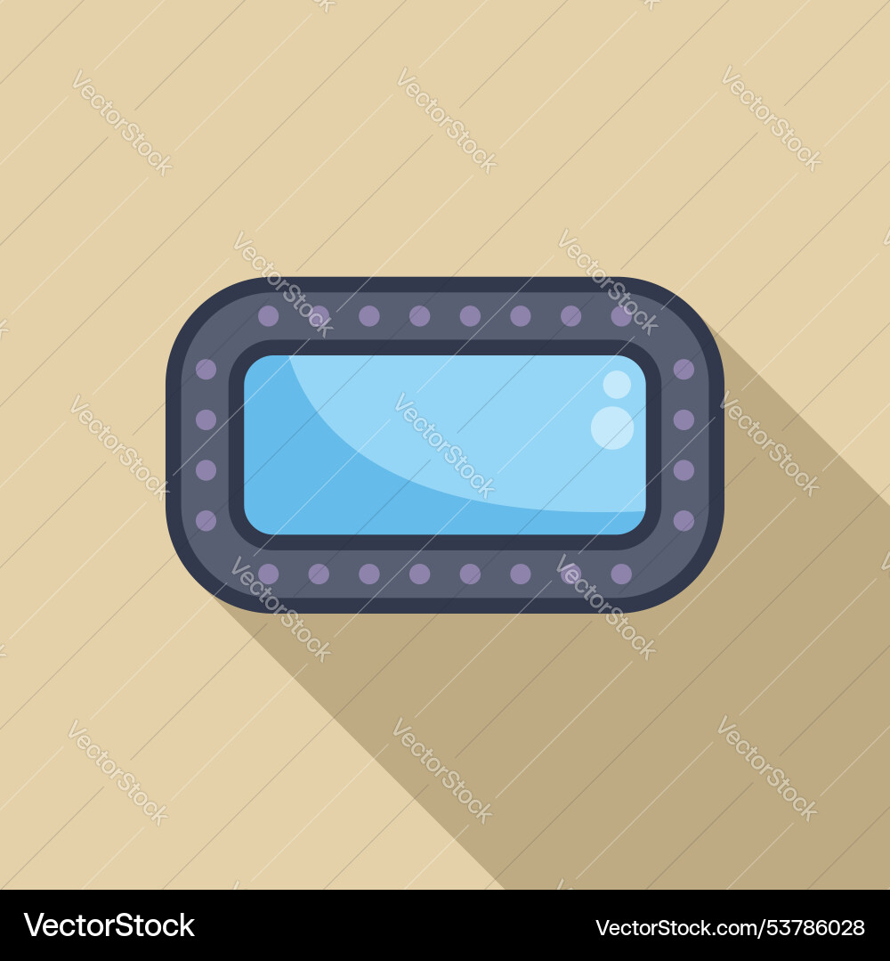 Airplane window with long shadow showing empty Airplane window with long shadow showing empty vector image