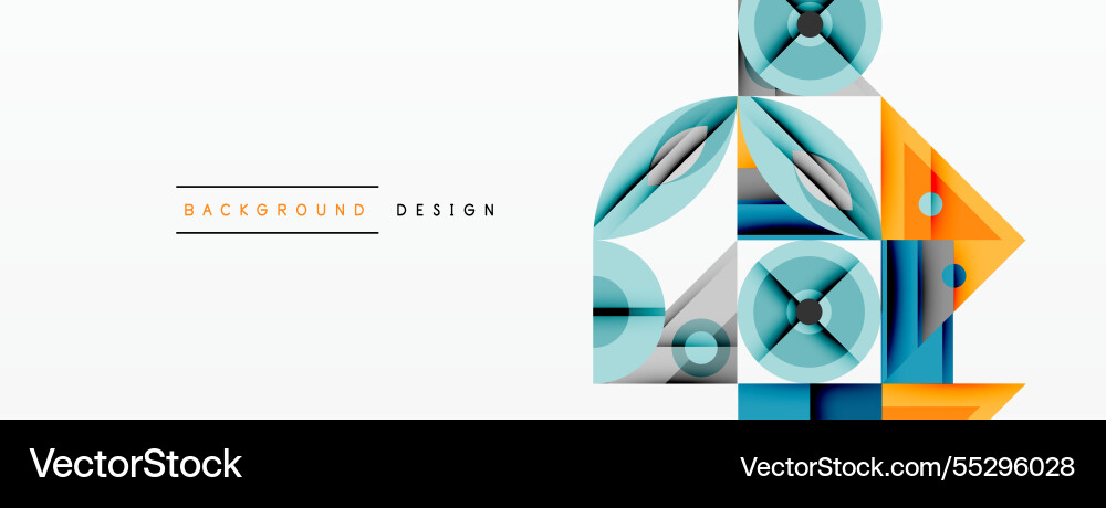 Geometric abstract composition with intersecting Geometric abstract composition with intersecting Vector Image