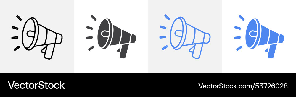 Speaker icon set use for web Vector Image