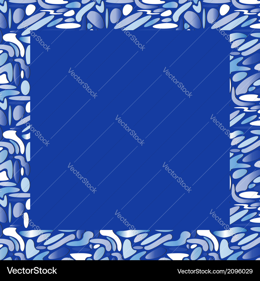 Abstract frame with graphic elements Vector Image