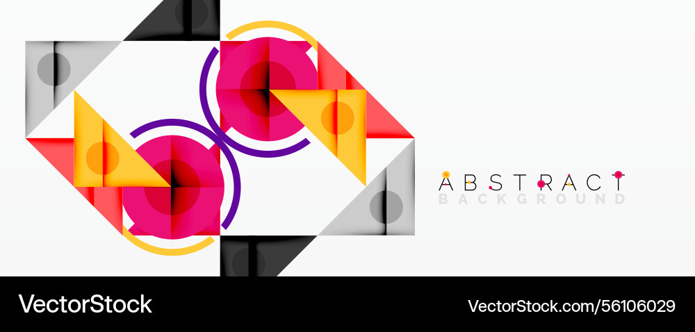 Abstract geometric composition with overlapping Abstract geometric composition with overlapping vector image