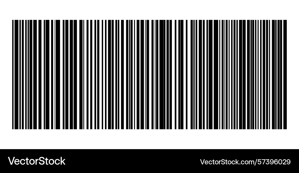 Barcode isolated on color background code stripes vector image