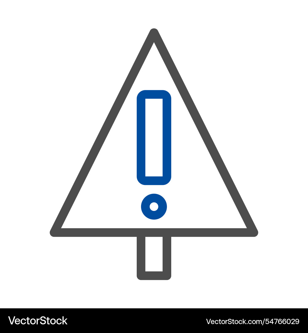 Exclamation mark in triangle concept of warning Vector Image