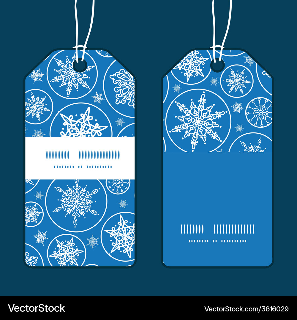 Falling snowflakes vertical stripe frame pattern Vector Image