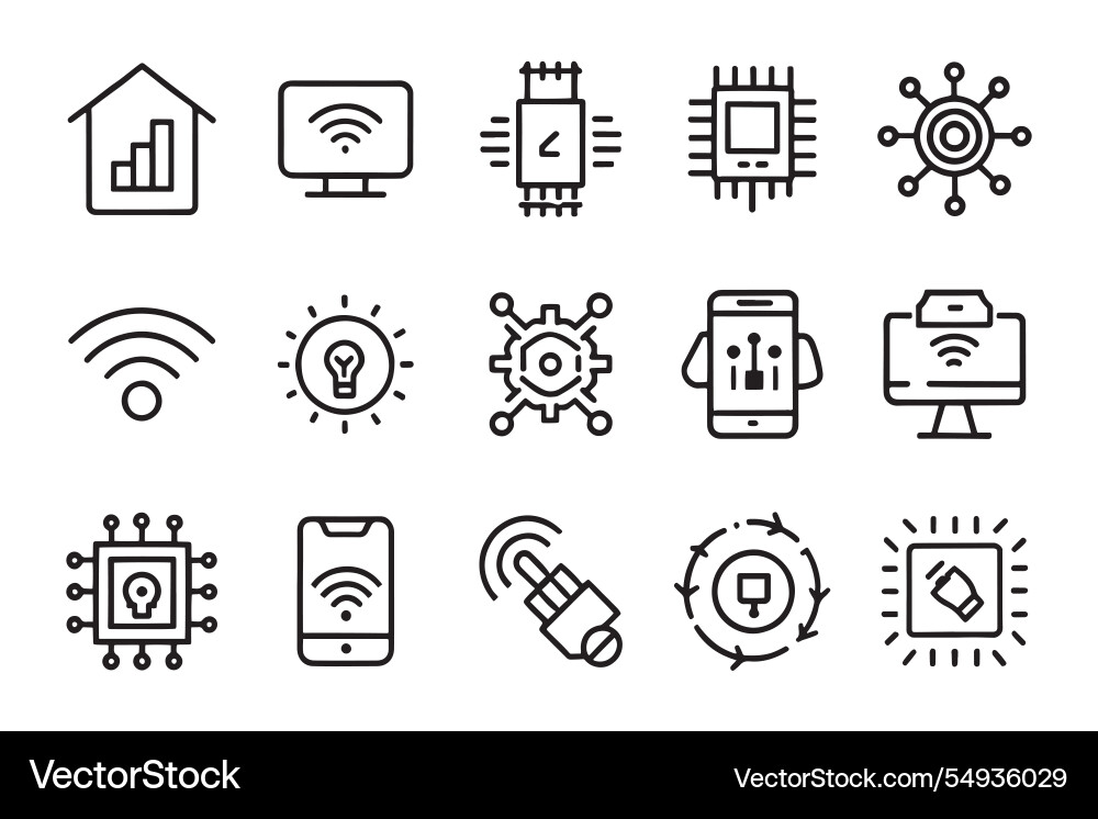 Sensor iot artificial intelligence related Sensor iot artificial intelligence related Vector Image
