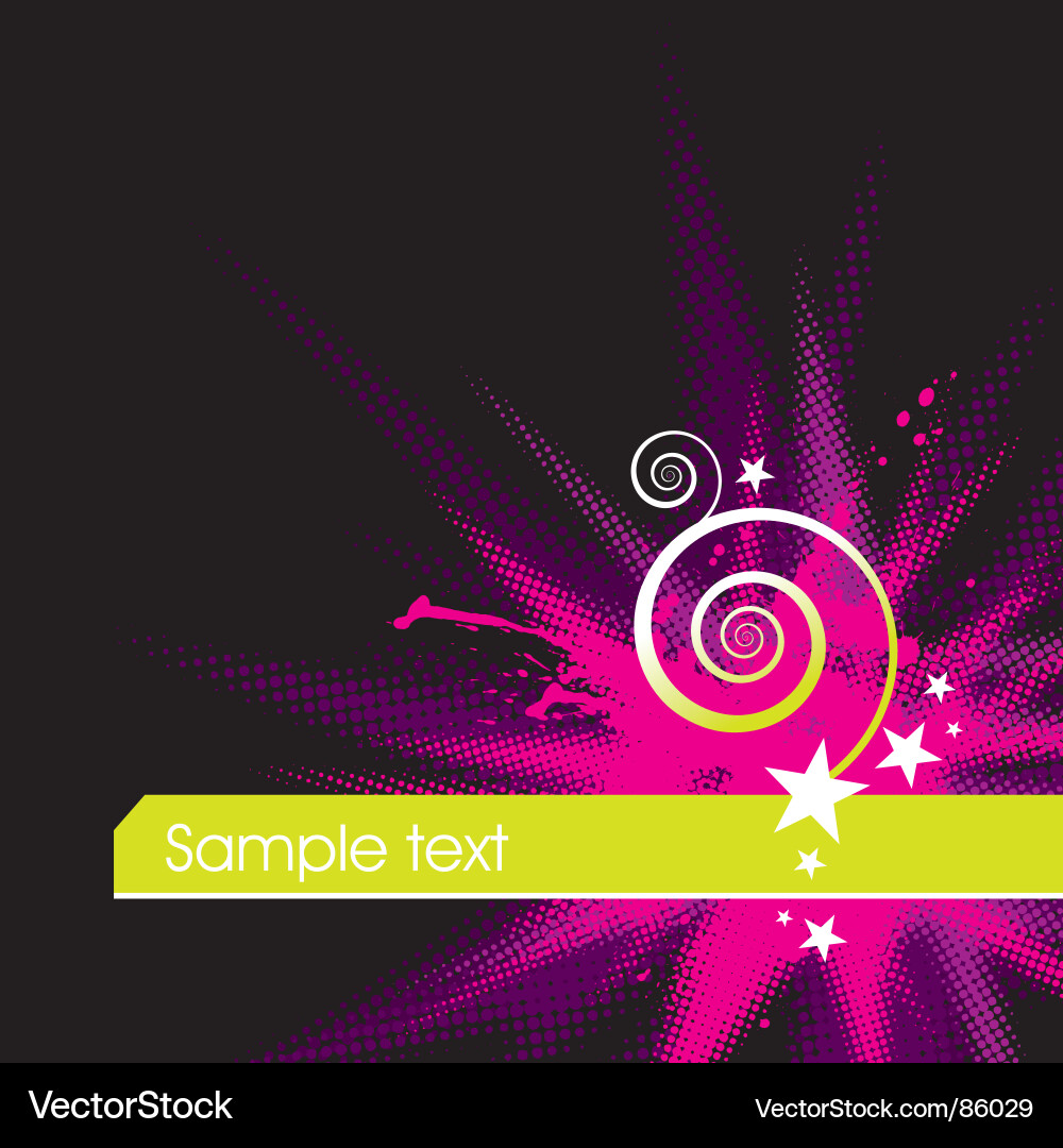 Star Burst Curl Abstract vector image