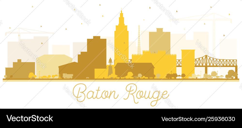Baton Rouge City Skyline Vektorbild