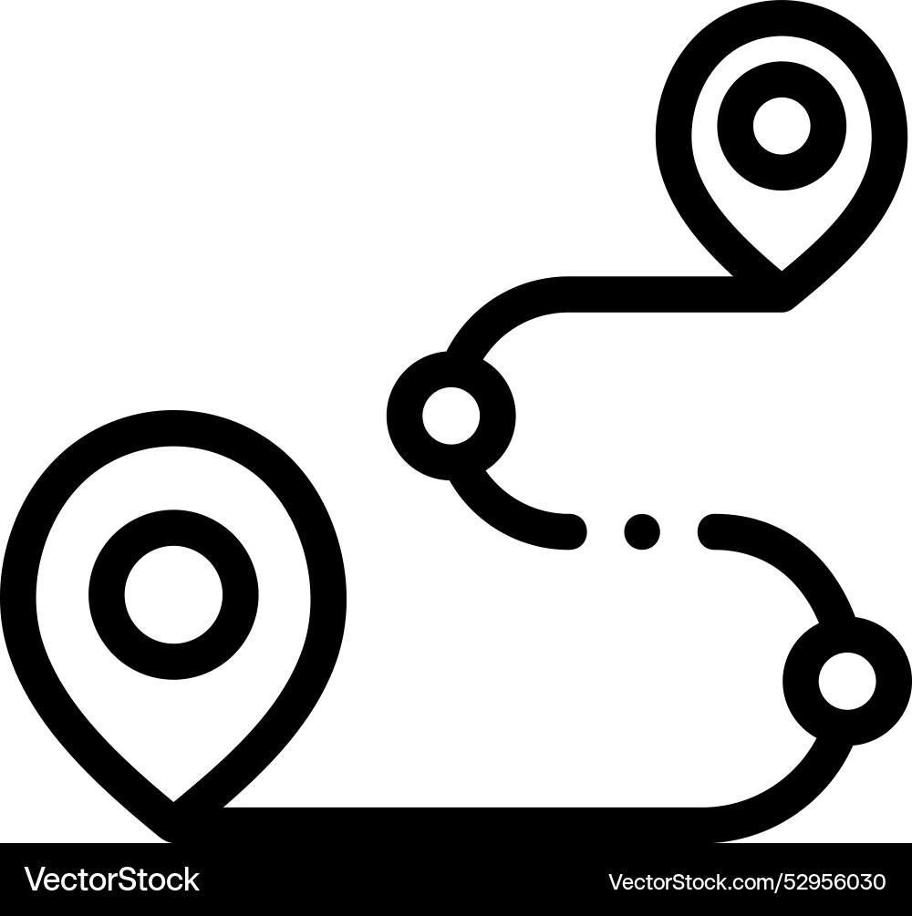 Direction icon thin linear style design isolated Direction icon thin linear style design isolated vector image