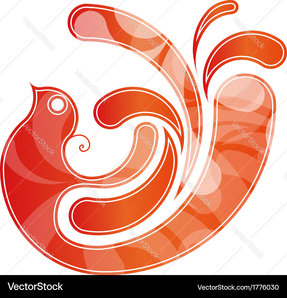 Dynamic Feather Shape Vector Image
