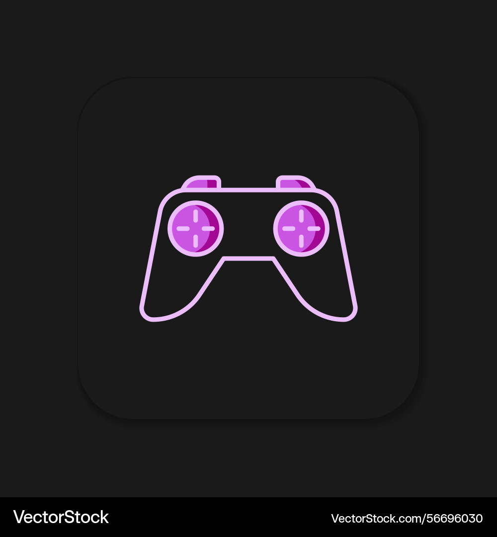 Filled outline game controller or joystick Filled outline game controller or joystick vector image