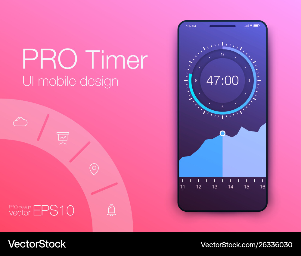Mobile application interface ui design stock Mobile application interface ui design stock vector image