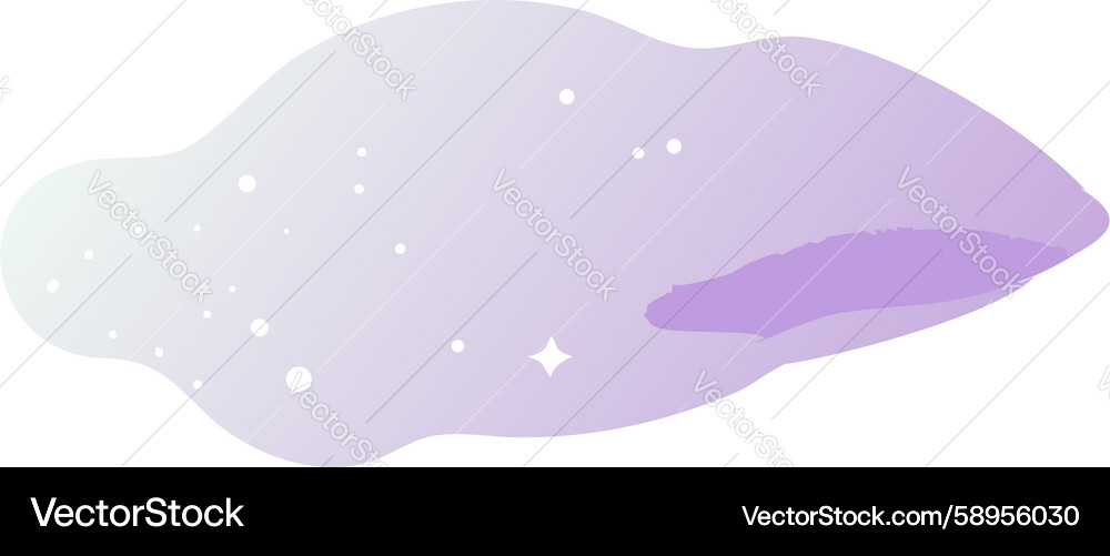 Smooth abstract fluid shape with soft gradient Vector Image