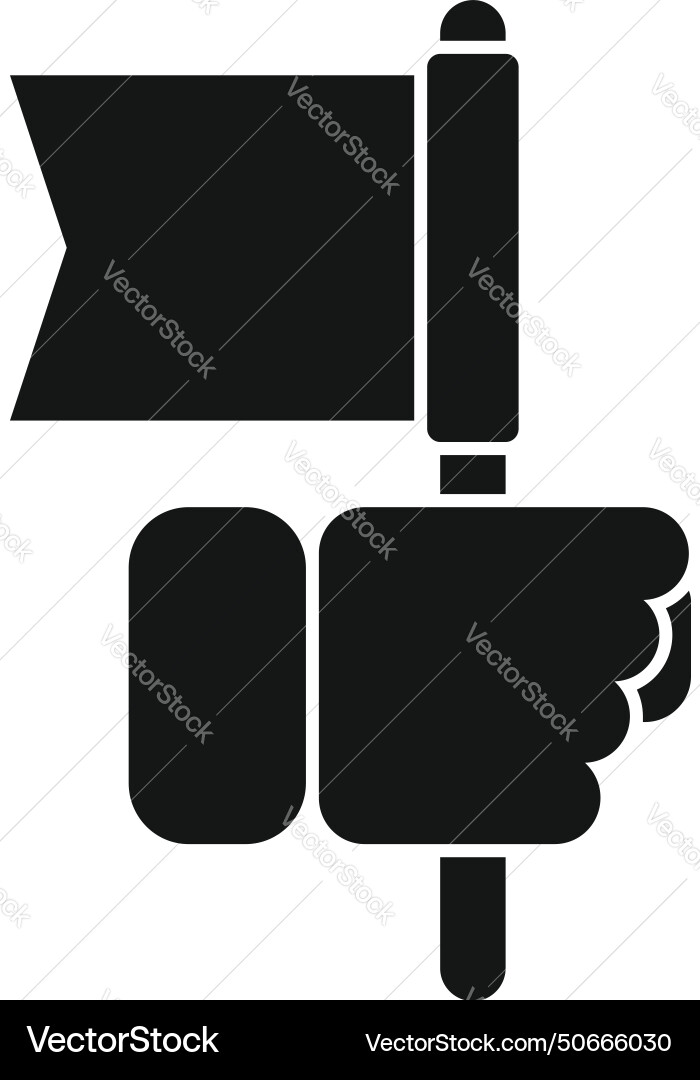 Take coping skills flag icon simple work Take coping skills flag icon simple work vector image
