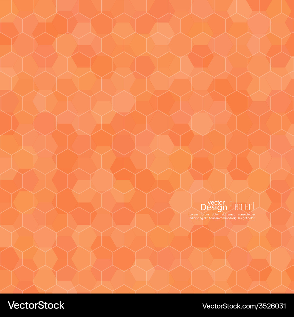Abstract background of hexagonal shapes Vector Image
