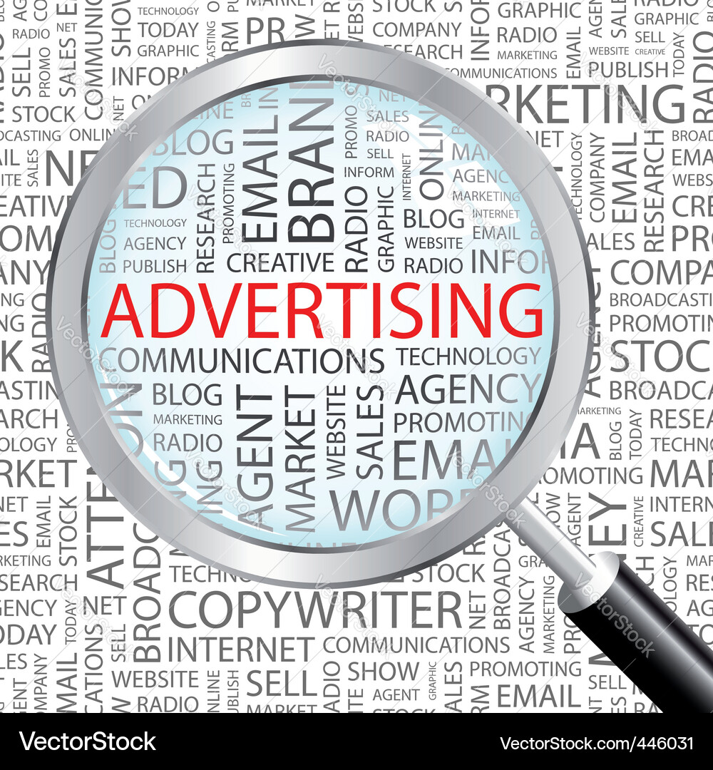 Magnifying Glass Marketing Vector Image