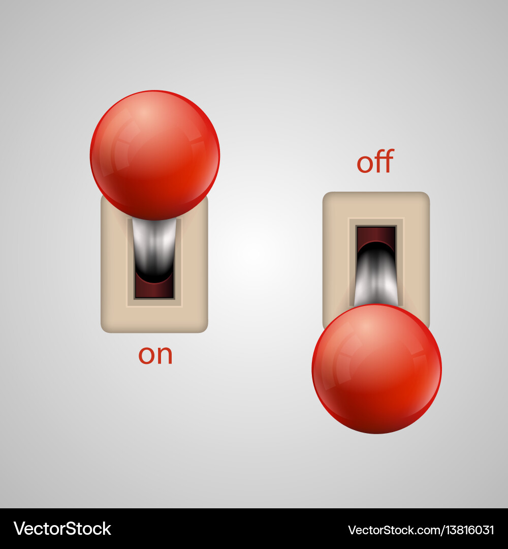 Multiple Toggle Switches vector image