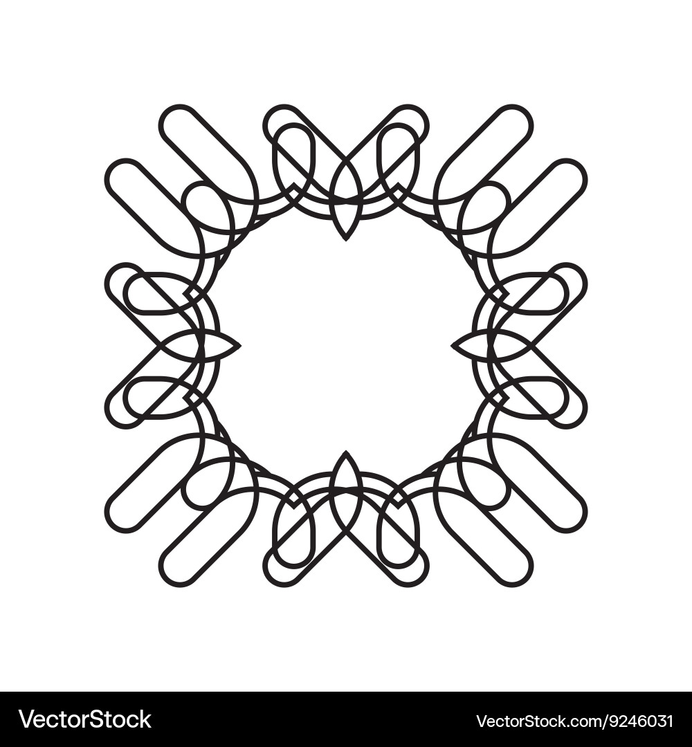 Simple geometric abstract frame for your text Vector Image