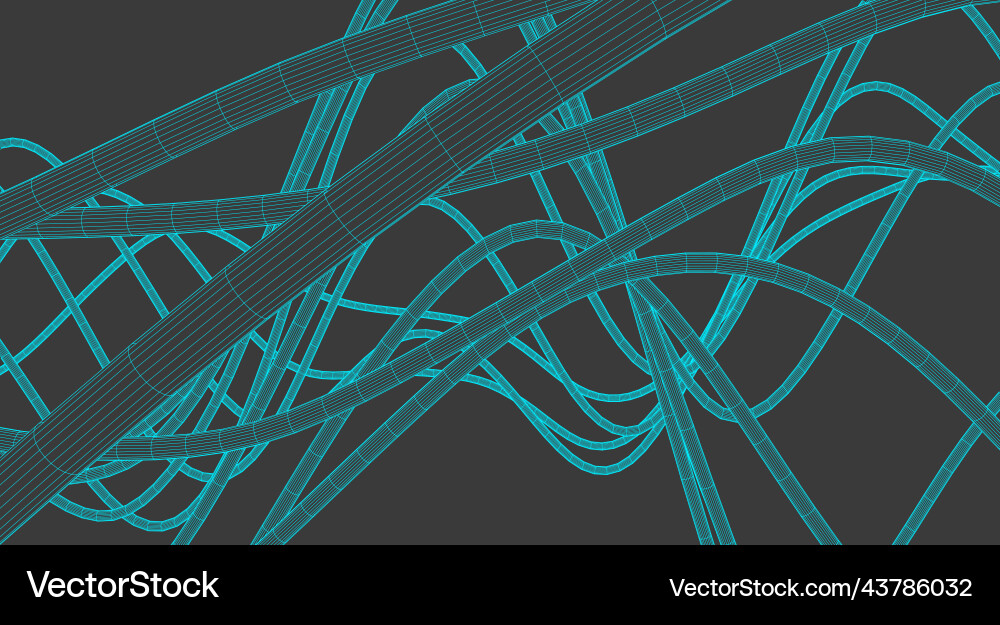 Abstract background with a wireframe dynamic Abstract background with a wireframe dynamic vector image