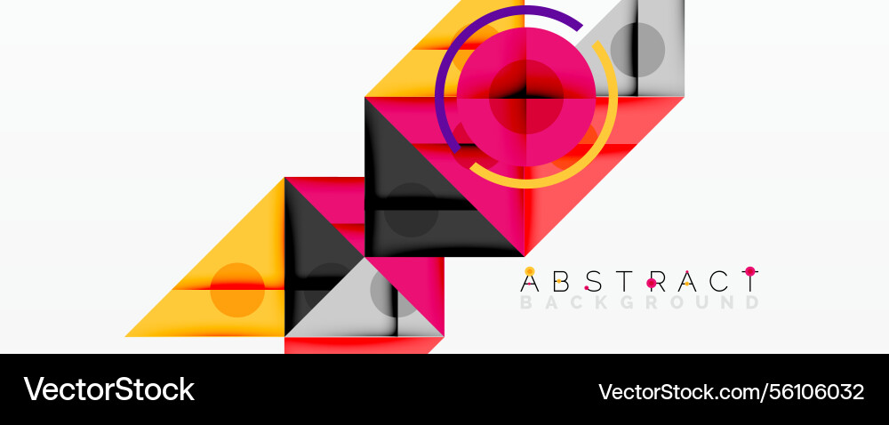 Abstract geometric composition with overlapping Abstract geometric composition with overlapping vector image