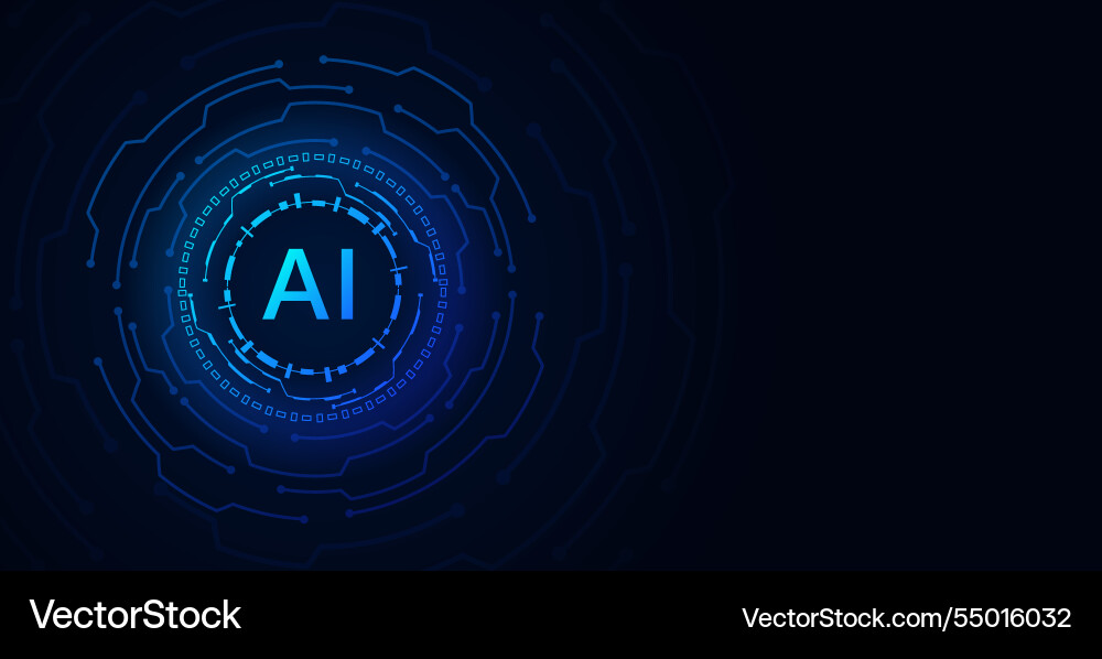 Abstract tech background with circuits and mesh Vector Image
