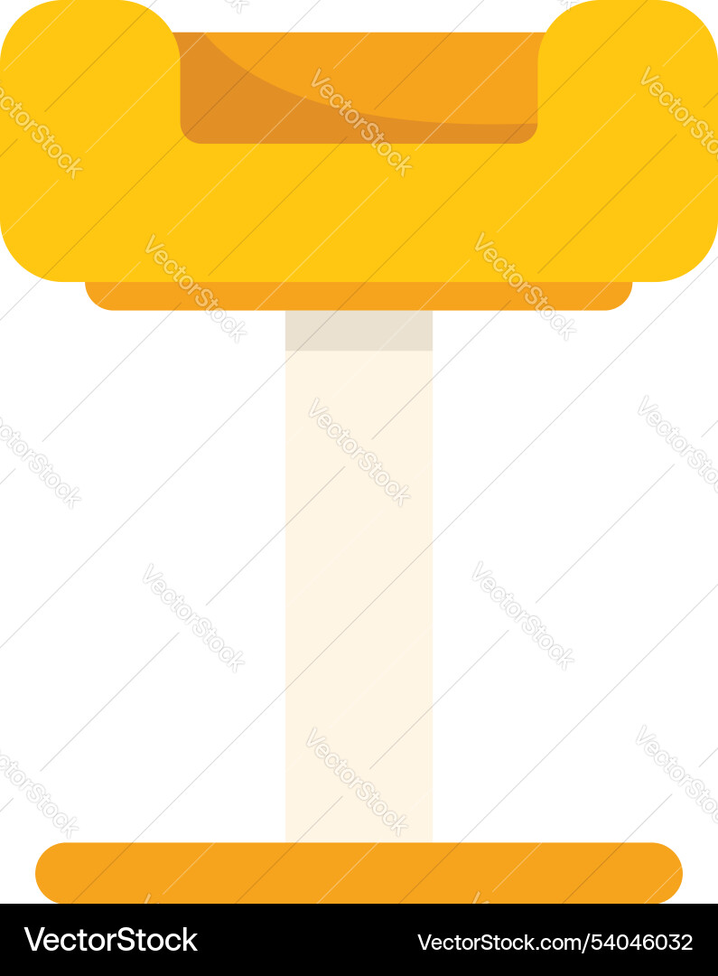 Cat tree with scratching post is standing Cat tree with scratching post is standing vector image
