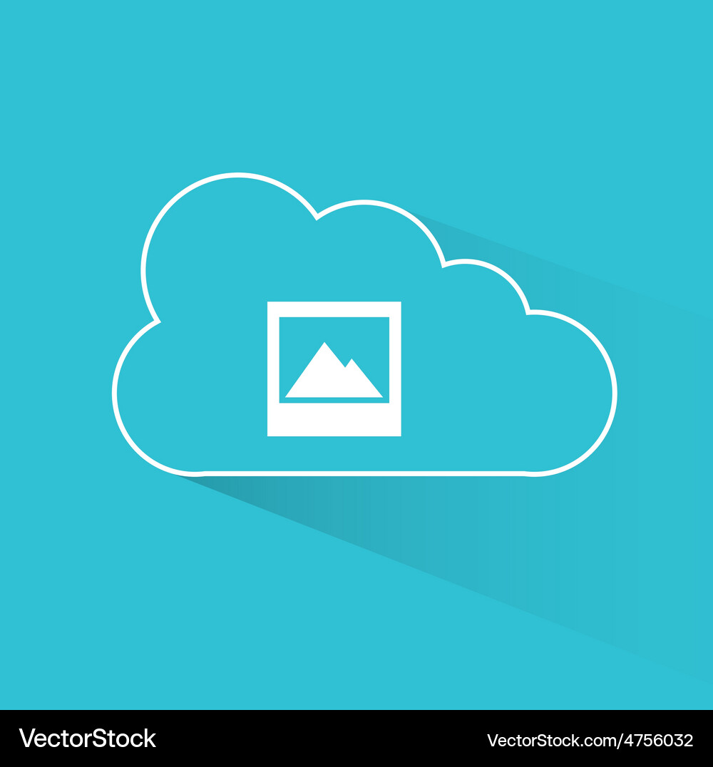 Cloud computing Vector Image